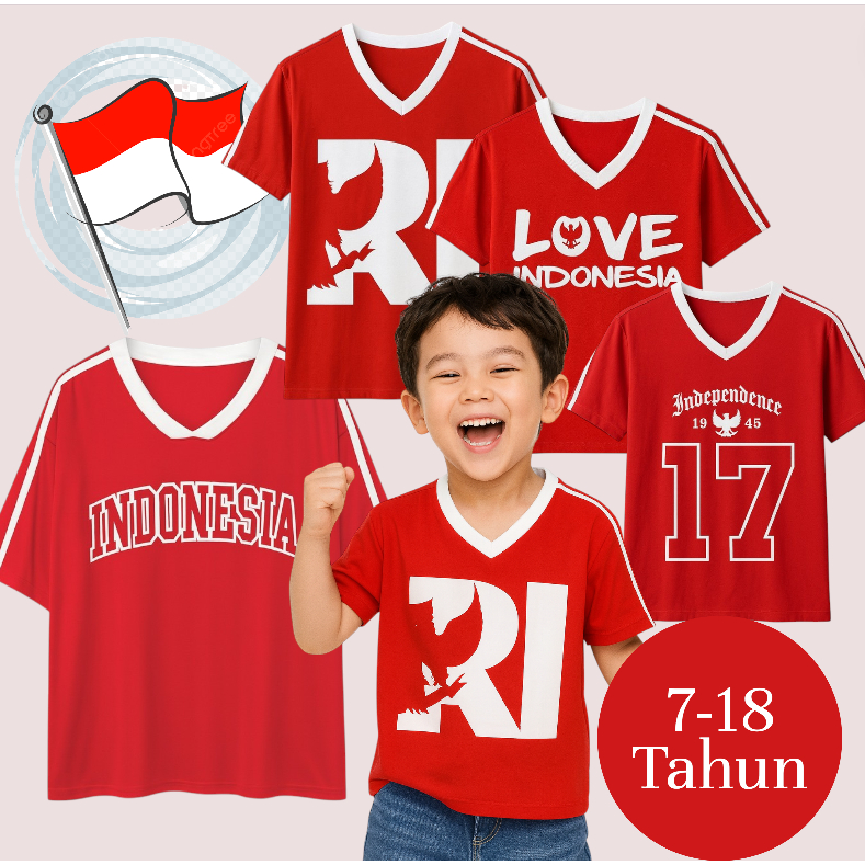 เสื้อยืด SHORT-SLEEVED สําหรับ GIRLS และ BOYS AUGUST THEME 7-18 3456