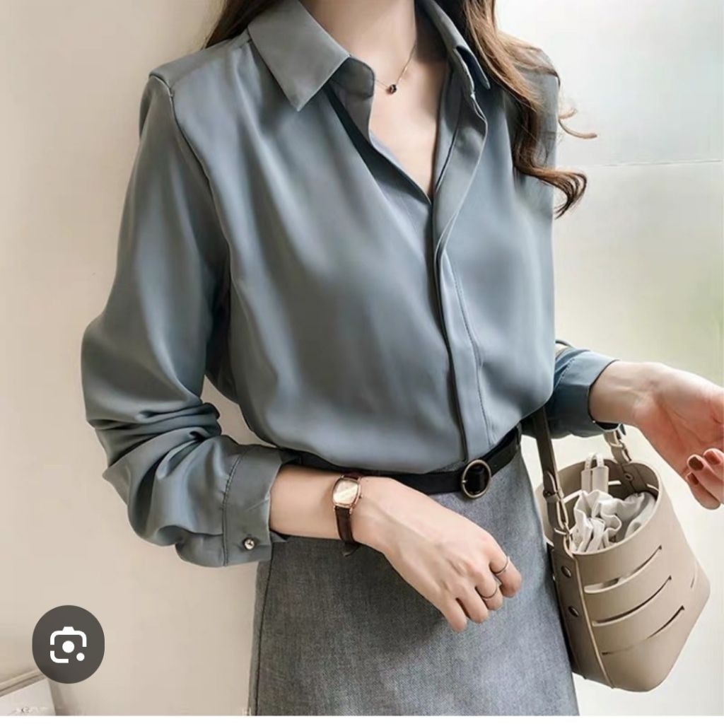 KEMEJA Valenmode - VANIA SHIRT ธรรมดา motif UK M - XL