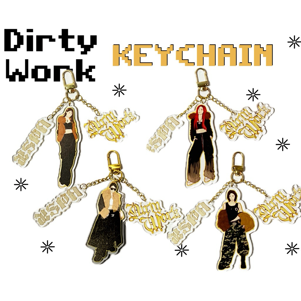 พวงกุญแจ AESPA DIRTY WORK VER2
