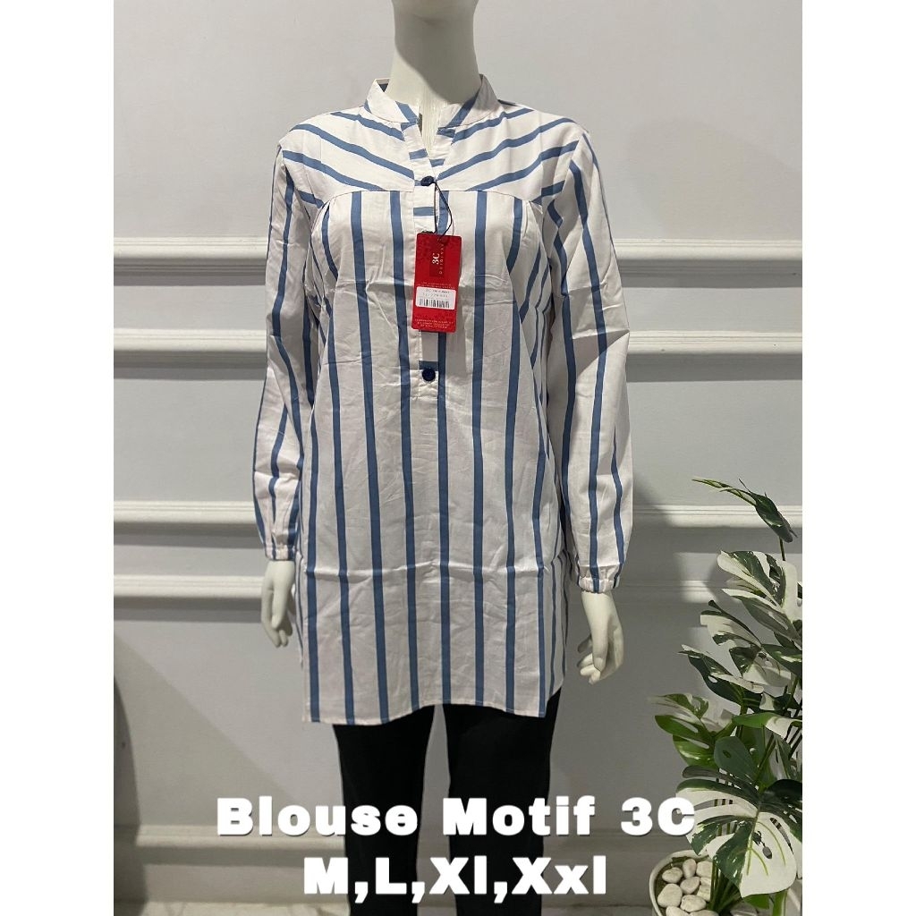 KAMEJA เสื้อ TUNIC ผู้หญิง THREE COINS MOTIF / 3C / 3COINS BRANDER MATAHARI VBR775