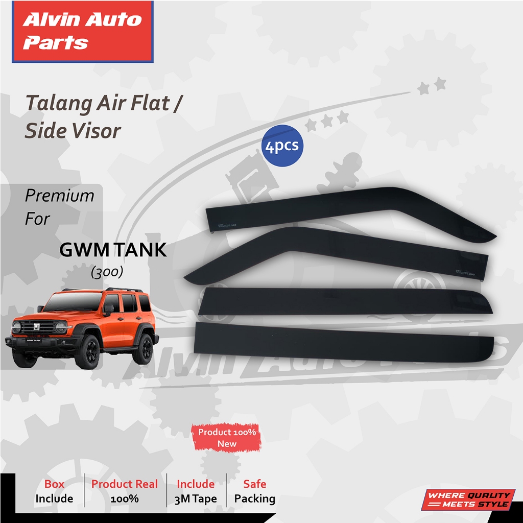 GWM TANK 300 FLAT WATER GUARD / SIDE VISOR TANK 300 FLAT / ACCESSORIES GWM TANK 300