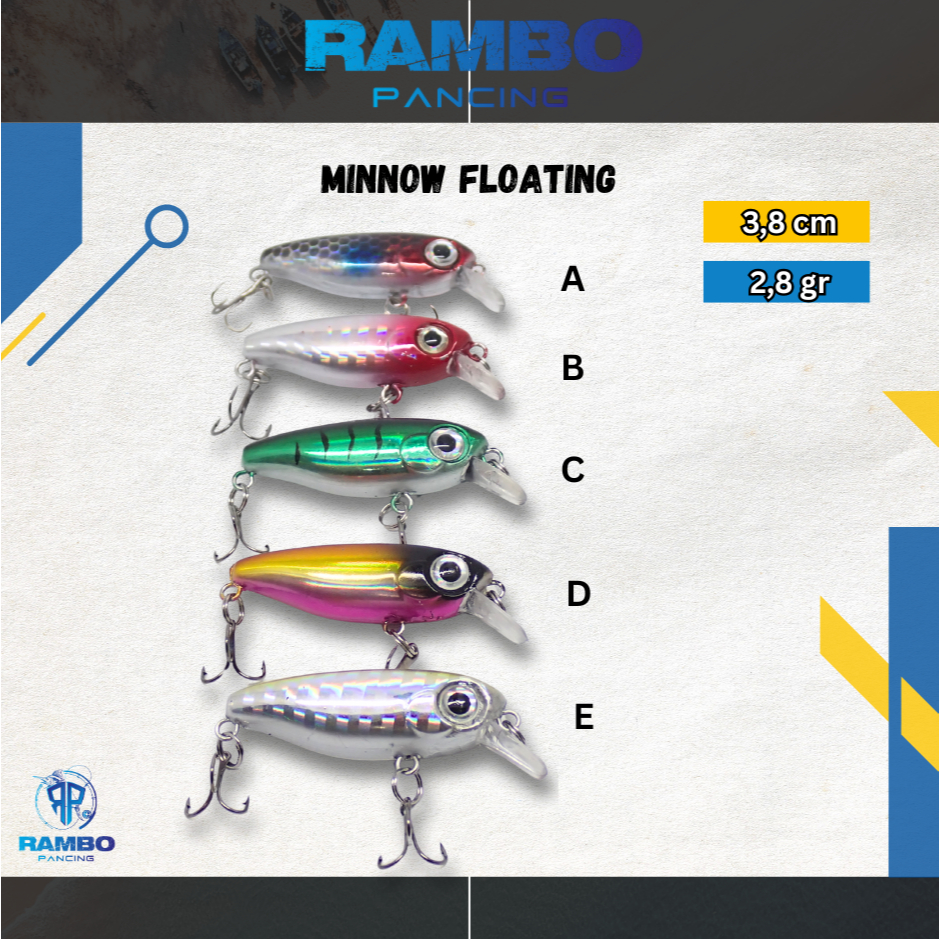 RAMBO LURE MINNOW ULTRA LIGHT | 3,8 ซม | 2,8 GRAM (MI 157)