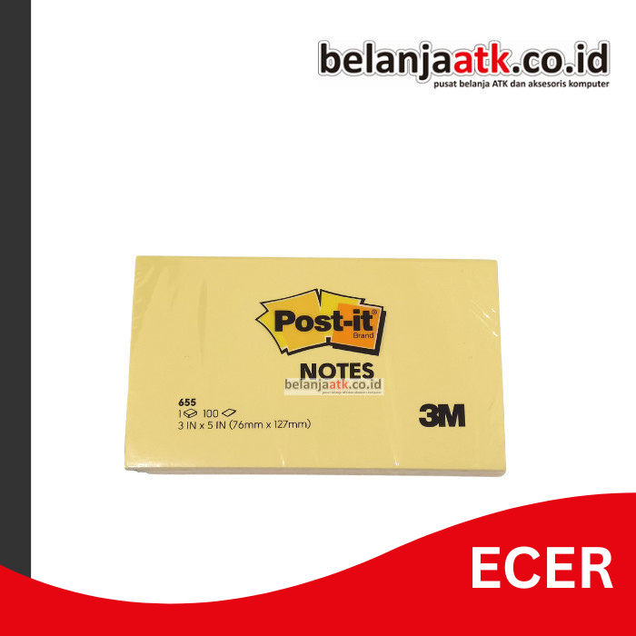 [RETAIL] Sticky Notes Post it 3M 655