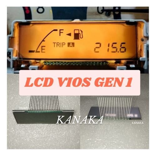 LCD VIOS Gen.1 คุณภาพดั้งเดิม PNP พร้อมโพลาไรเซอร์ มาตรวัดความเร็ว LCD Toyota Vios