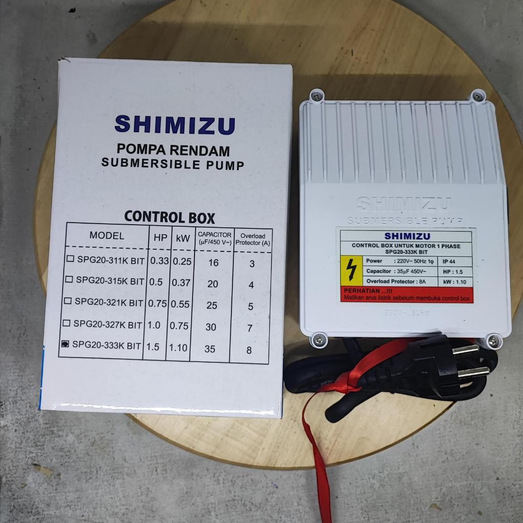 กล่องควบคุม SHIMIZU SPG20-333K BIT submersible แผง 1.5 HP 220v SPG 20 333 K BIT 1.5HP กล่องควบคุม SI