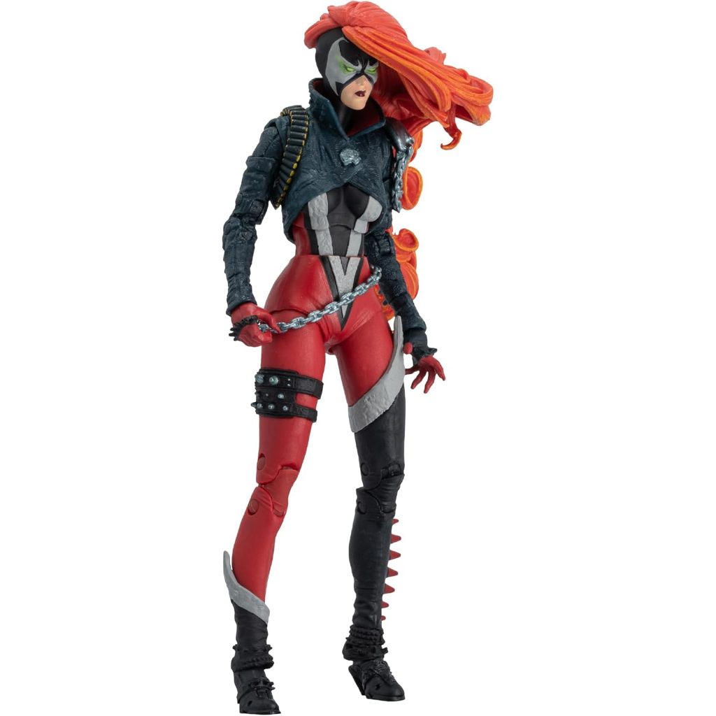 MCFARLANE ของเล่น SPAWN SHE-SPAWN & CYGOR ACTIONFIGUR, 2 STCK, GOLD LABEL, MANCELLENG