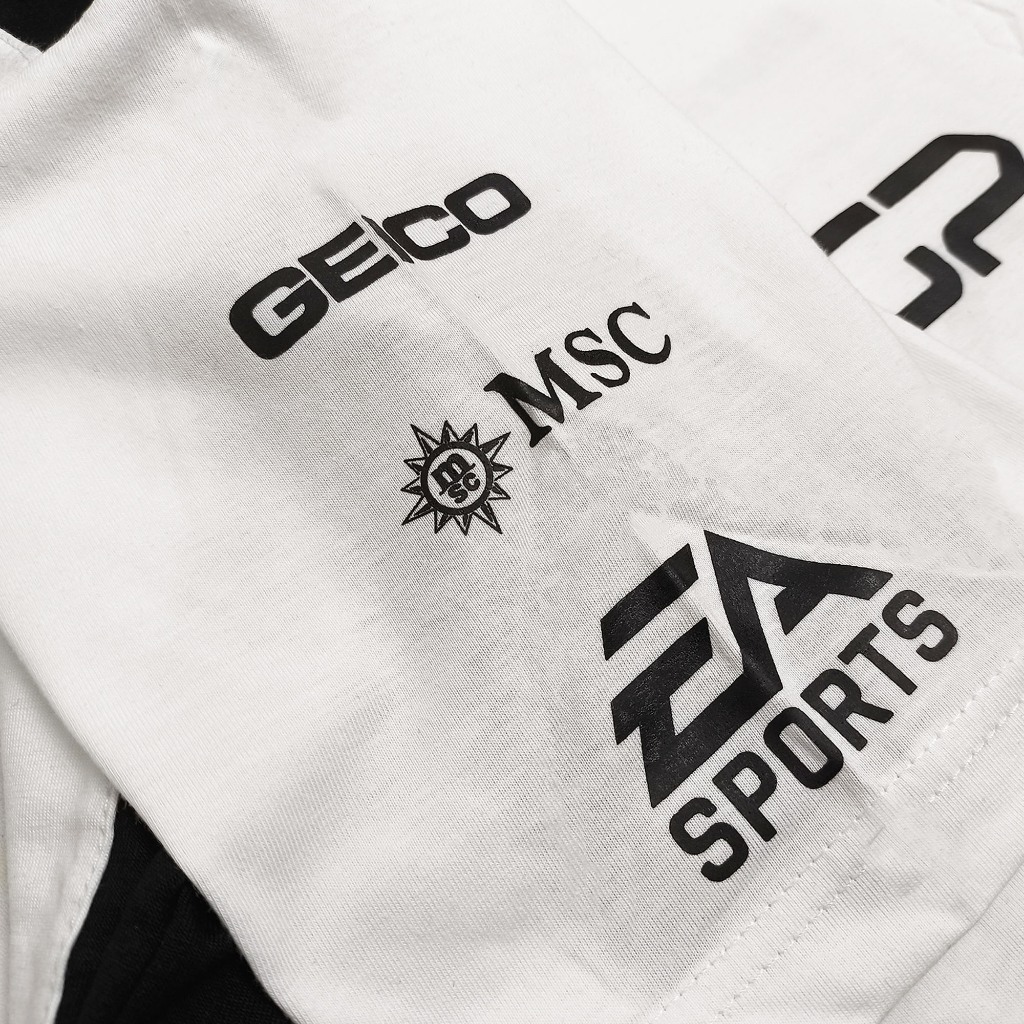 MERCEDES THE MOVIE เสื้อยืดสีขาว | เสื้อยืดผู้ชาย COOL SHORT-SLEEVED ใหม่ล่าสุด | เสื้อทีม F1 RACING SHIRT สีขาว - รูปที่ 6