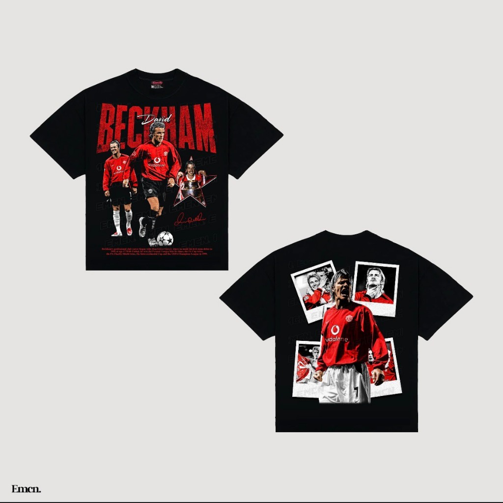 EMCN เสื้อยืดโอเวอร์ไซส์ David Beckham