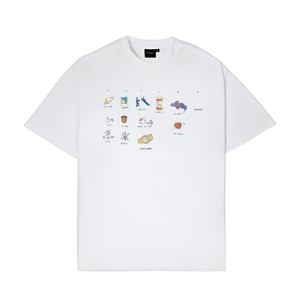 เสื้อยืด Sza Saturn White Series / เสื้อยืด Sza Cotton Combed 24s
