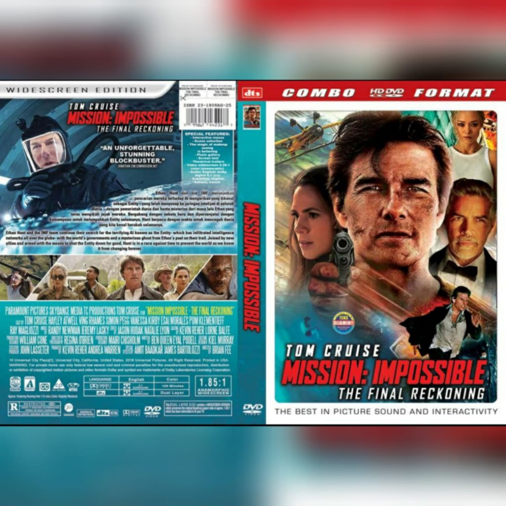 DVD Mission Impossible Final Reconing 2025 (Tom Cruise)