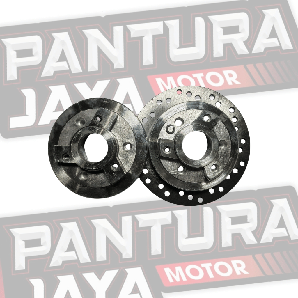 (ONE SET) REAR DISC ADAPTER PLENDES STEEL DRUM BOLT SET + PNP DISC สําหรับรถจักรยานยนต์ทั้งหมด (LARG