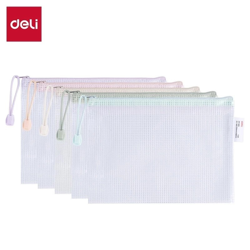 DELI - DOCUMENT BAG / ZIPPER FILE / DOCUMENT BAG EF281 ZIPPER A5 NET