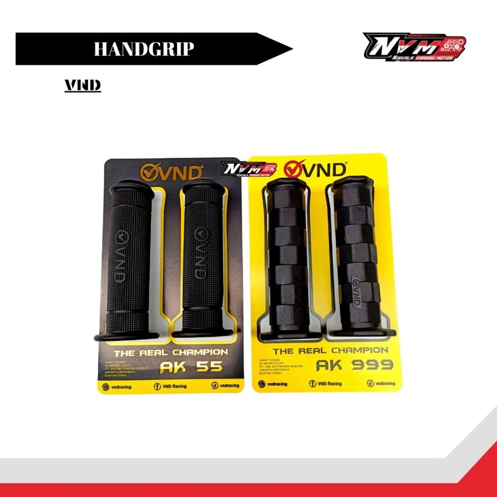 VND ปลอกแฮนด์ยางนุ่มดั้งเดิม AK 999 และ AK 55 Universal