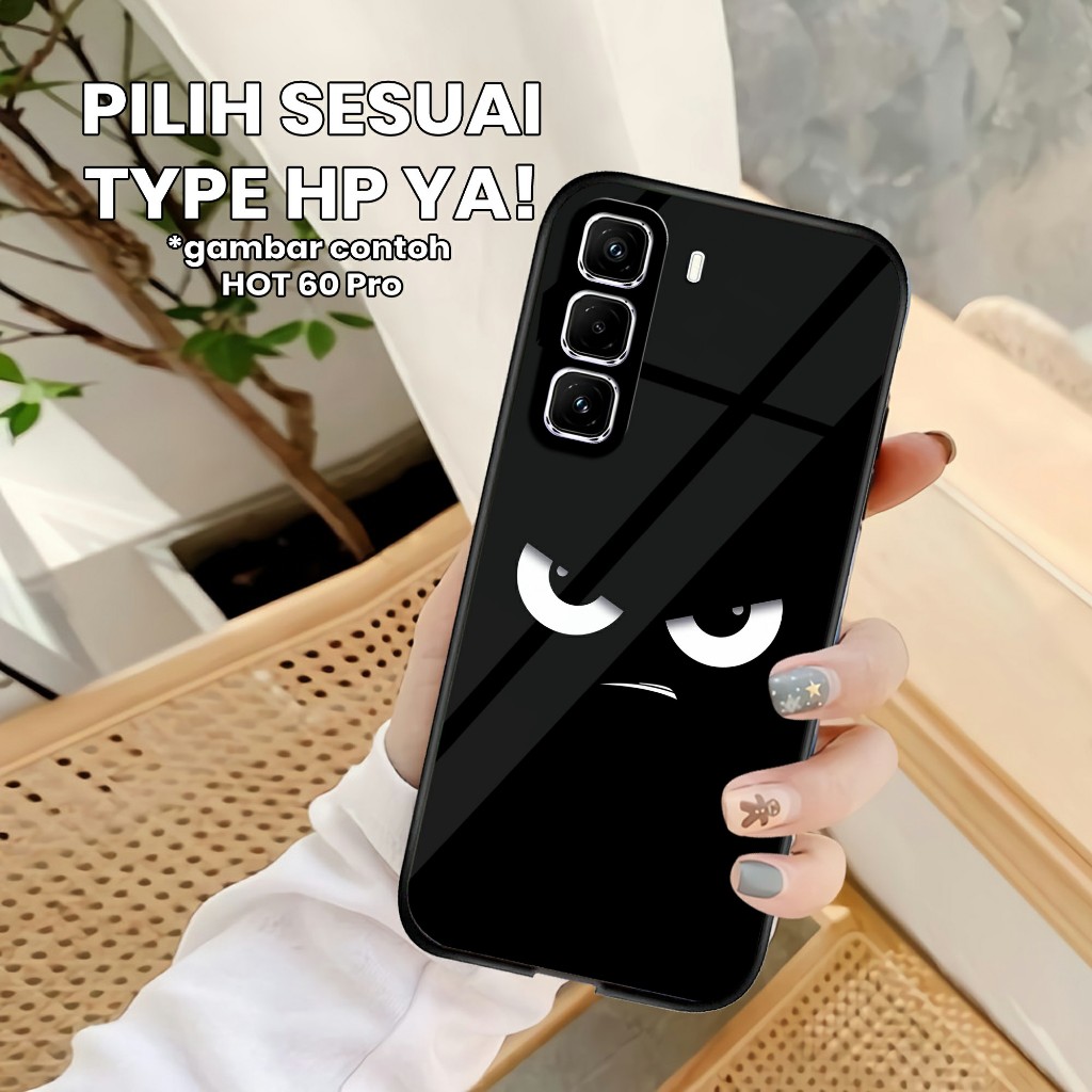 Infinix Hot 60 Pro 60 Pro+ Glass Softcase - เคสผู้ชาย Infinix Hot 60 pro - เคสโทรศัพท์มือถือ - U 335