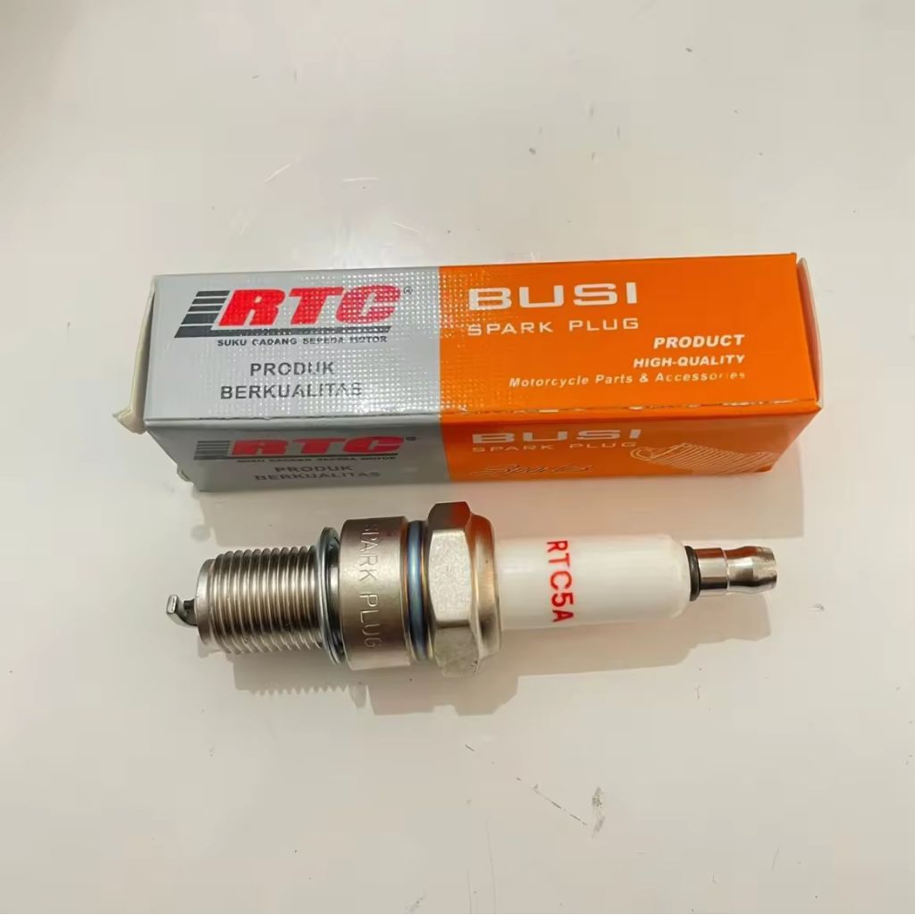 RTC5A Sport Racing Spark Plug Satria 2T Kawasaki Ninja 150 R RR 2 จังหวะ RGR Vespa ด้ายยาว