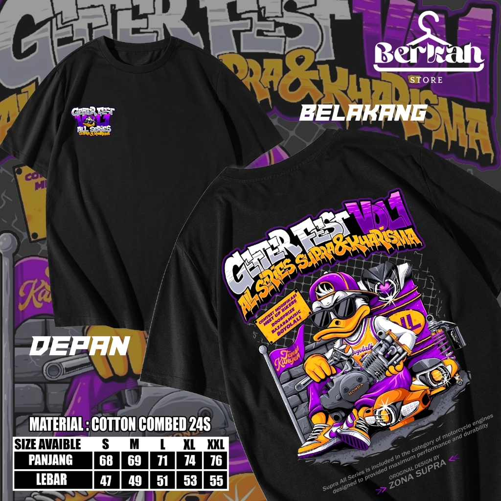 Supra Boyolali GETTERFEST เสื้อยืด Unisex - เสื้อยืดผู้ชายและผู้หญิง - เสื้อ Supra