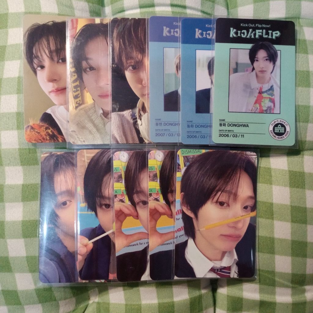 Kickflip photocard อย่างเป็นทางการ dongghwa donghyeon