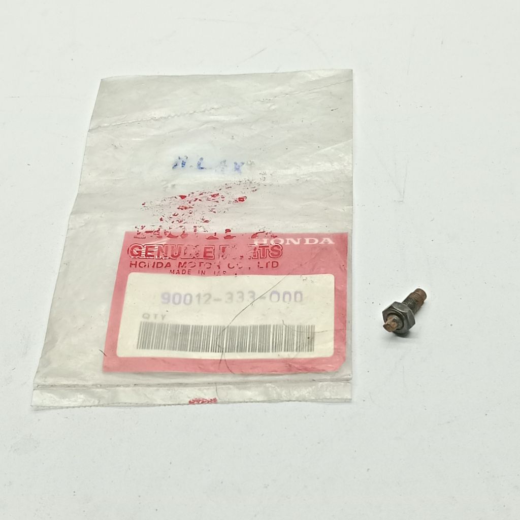 Screw Tappet Adjusting 90012-333-000 สลักเกลียวปรับวาล์ว Karisma Supra Grand Legenda ของแท้จากญี่ปุ่