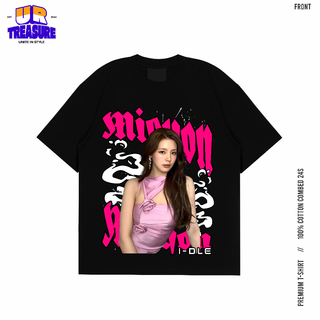 Miyeon G-Idle Cotton Combin เสื้อยืดหนา 24s / IDLE Miyeon เสื้อยืด Unisex โดย urtreasure