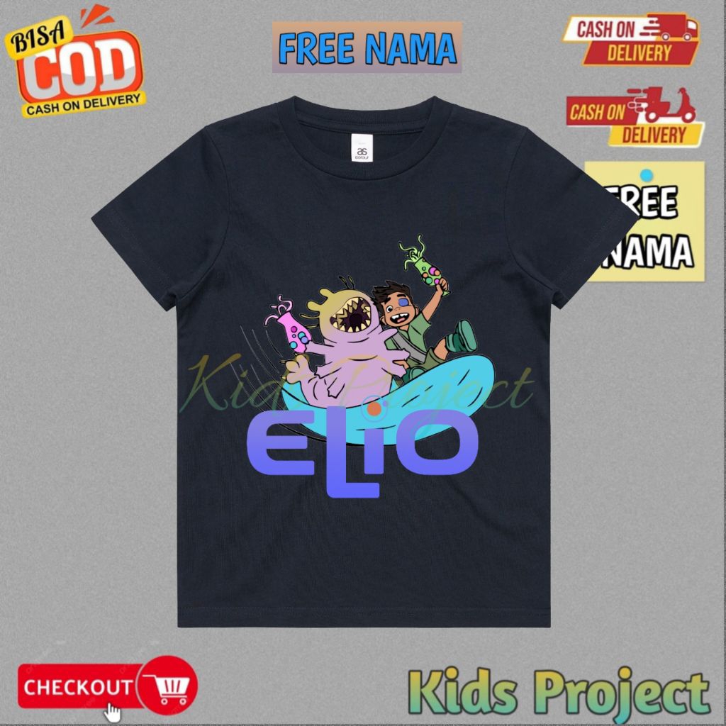 เสื้อยืดเด็ก Unisex ELIO New Movie Disney Kids T-shirts