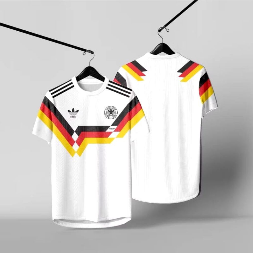 GERMANY GERMANY JERSEY 1990 ฟรีชื่อและกลับหมายเลข