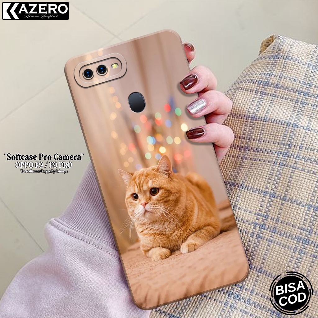 HP OPPO F9 / F9 PRO เคสแฟชั่นล่าสุด Cat Softcase OPPO F9 / F9 PROSilicone Pro เคสกล้อง OPPO F9 / F9 
