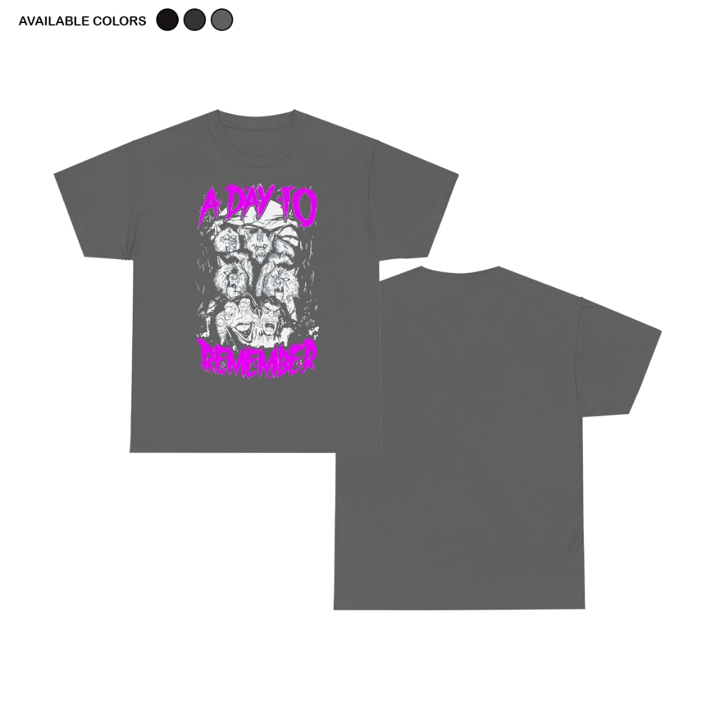 เสื้อยืดวง A Day To Remember - Z&W / เสื้อยืดวง / เสื้อวง / เสื้อ Unisex / เสื้อยืดโลหะ Pop Punk Roc