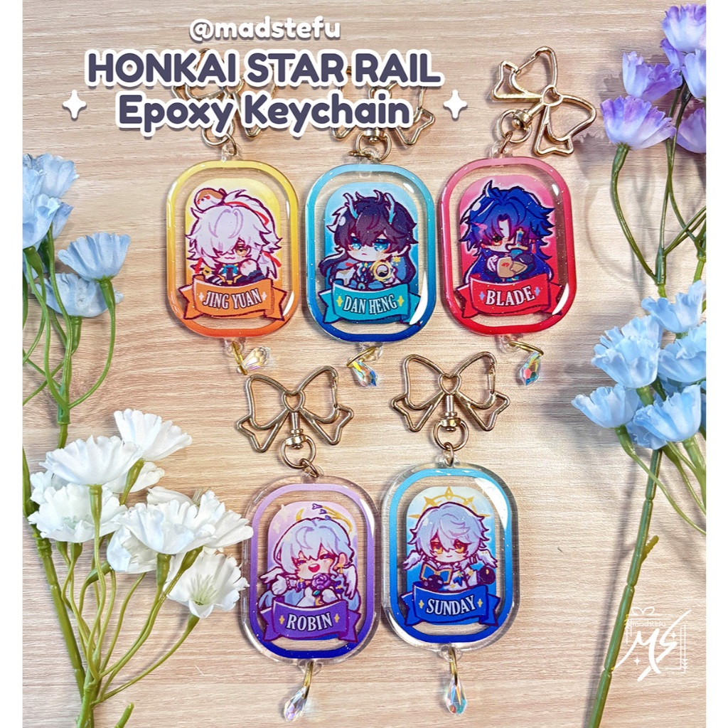 พวงกุญแจ Epoxy Star Rail HSR Epoxy โดย madstefu