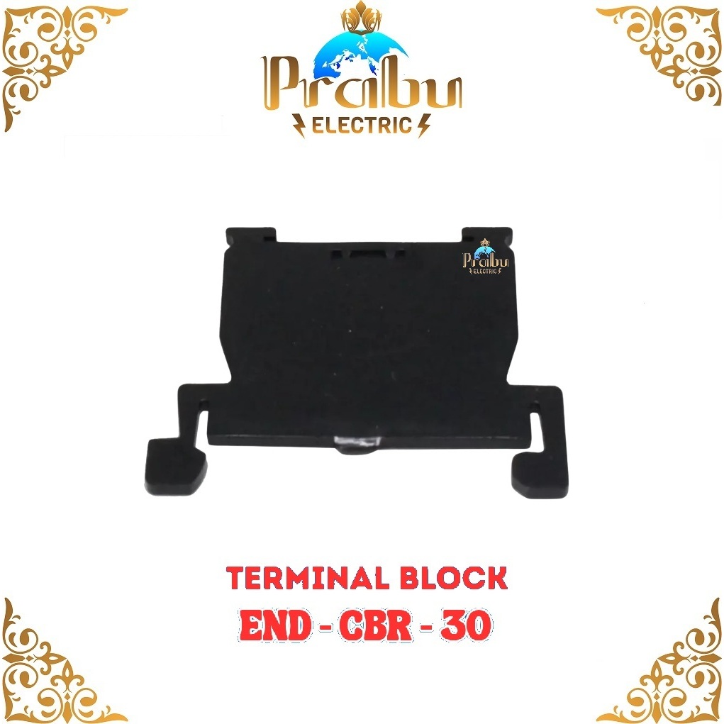 End Plate CBR-30 A End Cover สําหรับ CBR 30A Terminal Block