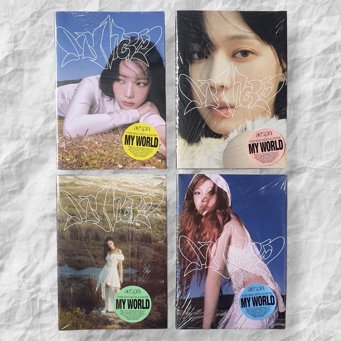 [+K4U Benefit, โปสเตอร์] aespa 3rd Mini Album - MY WORLD (Intro Ver.)