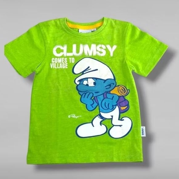 JSP962 //THE SMURF 100% ORIGINAL BRAND//BOYS T-SHIRT