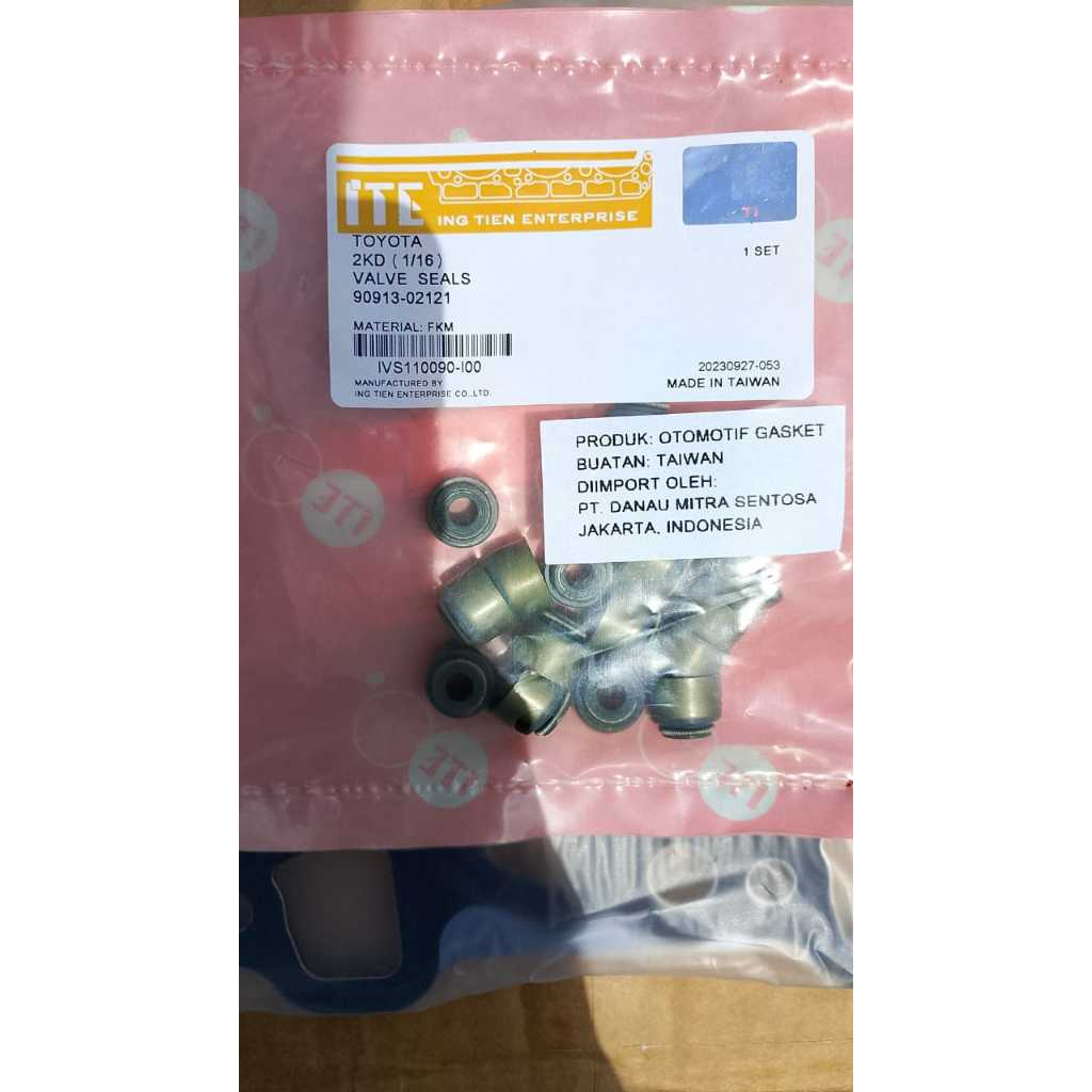 Innova Hilux Diesel Vigo ซีลวาล์ว -1KD-2KD Set -16 ชิ้น 90913-02121