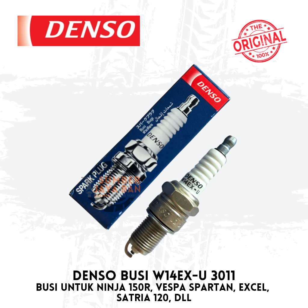 หัวเทียน Denso W14EX-U3011 สําหรับ Ninja 150R Vespa Spartan Excel Satria 120