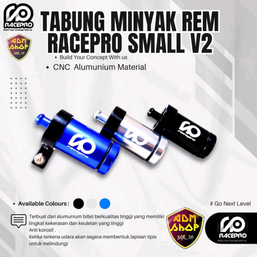 RACEPRO BRAKE FLUID CYLINDER RACEPRO BRAKE FLUID CYLINDER RACEPRO FLUID CYLINDER BRACKET