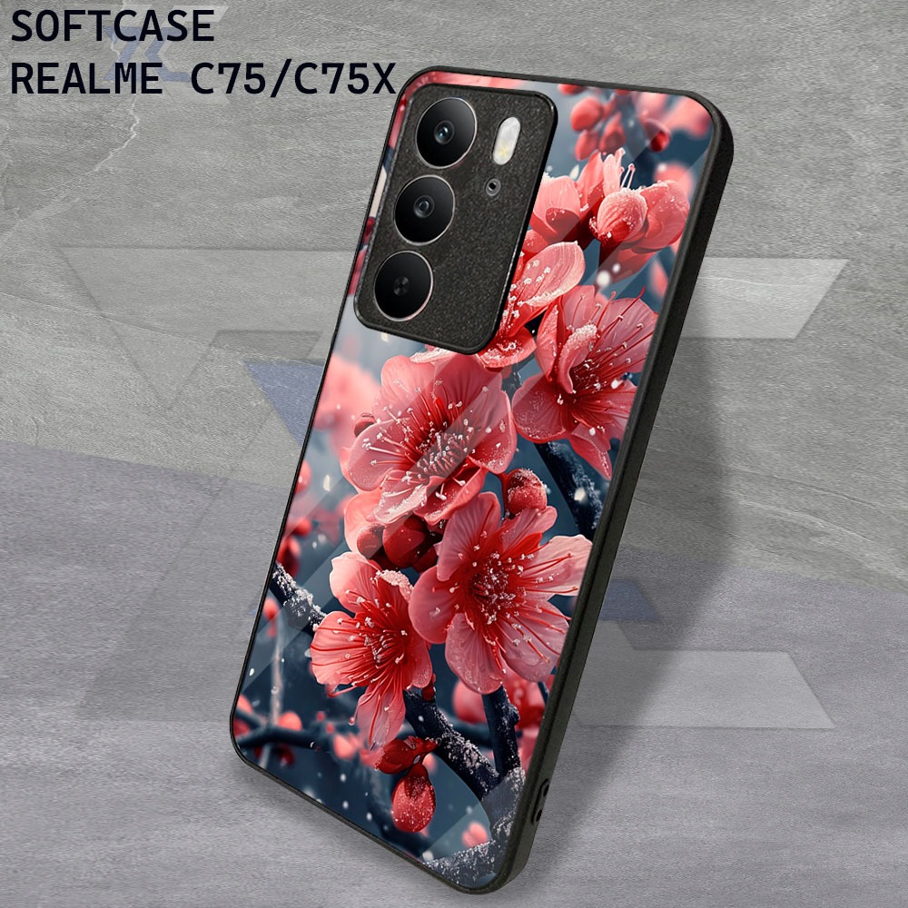 HP [GM57]Glitter Softcase สําหรับ REALME C75 / C75X ซิลิโคน Mica กรณีซิลิคอนป้องกันเคสโทรศัพท์กระจกเ