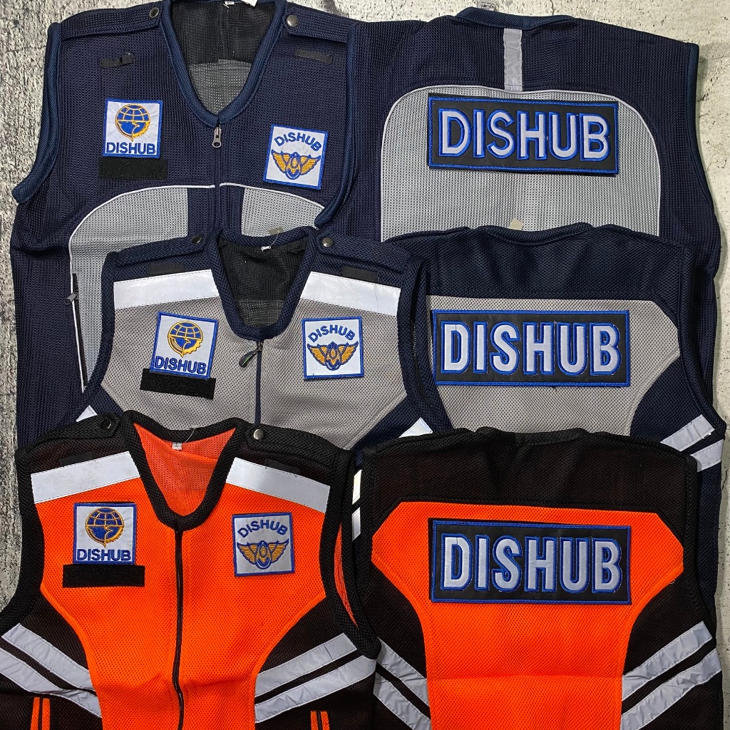 เสื้อกั๊ก DISHUB หนาคุณภาพสูง Scotlight Nyala ORANGE BLUE GREY ตาข่ายคู่ THICK ตาข่ายเรียบ