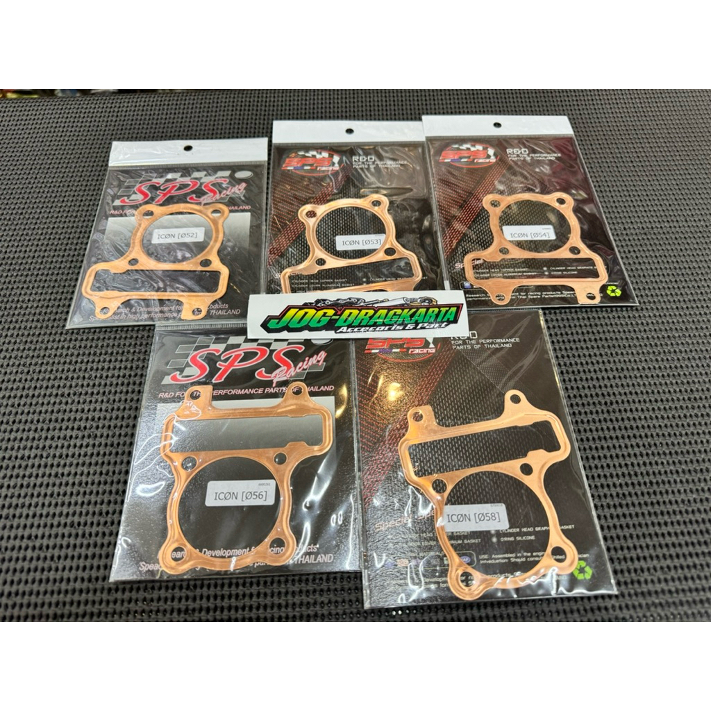 PAKING PERPAK GASKET HEAD COPPER SPS RACING BEAT SCOOPY KARBU THICK 0.5 ขนาด 52 53 54 56 58MM SPS RA