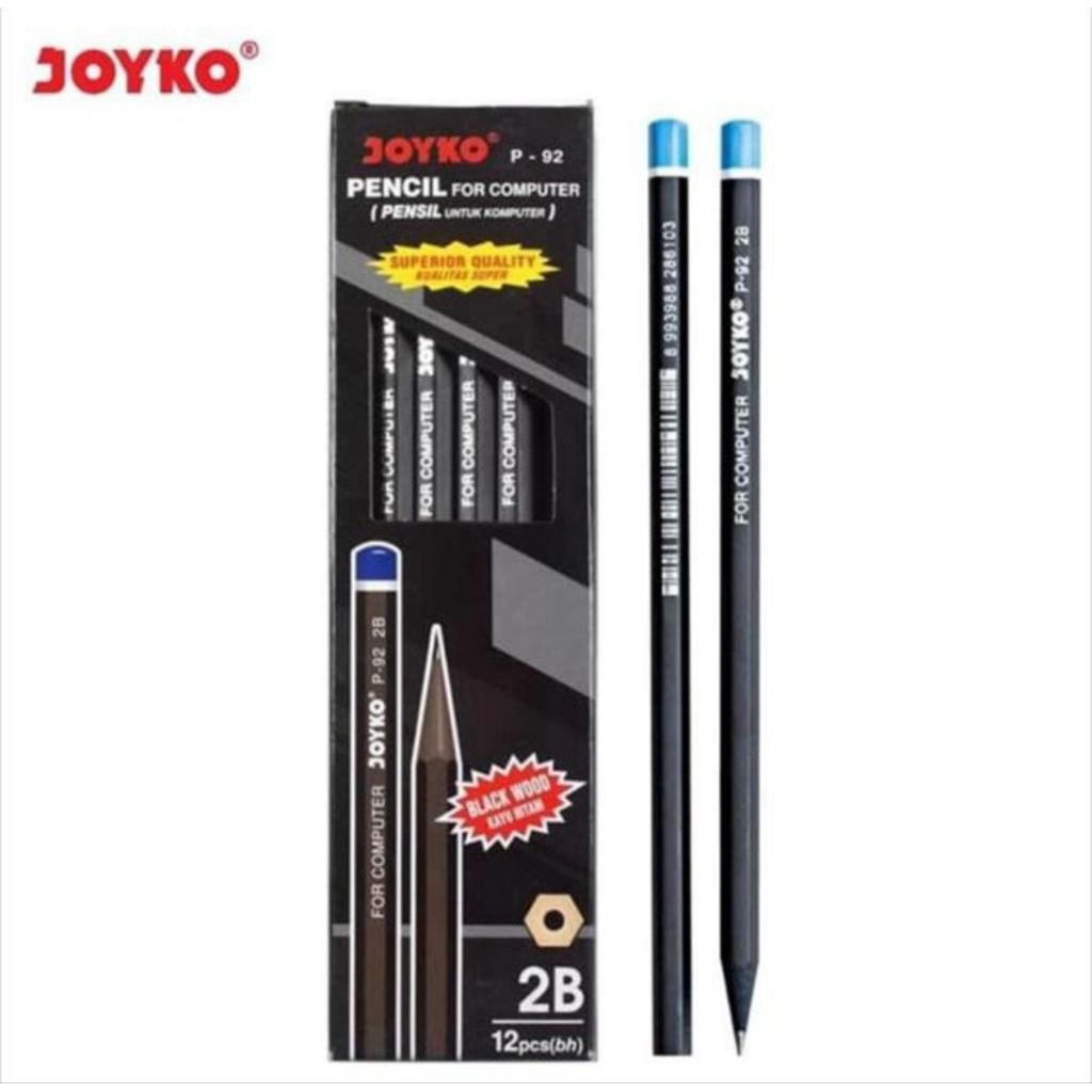 (12 ชิ้น) Joyko P-92 2B Pencils/2B joyko pencil/2B Joyko pencil
