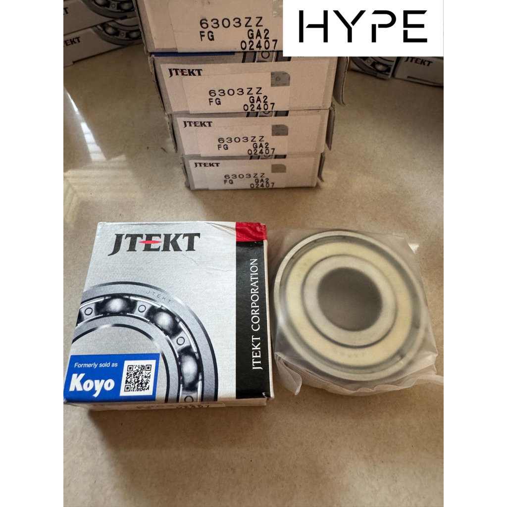 ส่งฟรี - Bearing/ Lahar/ Laker 6303 ZZ KOYO ORIGINAL JAPAN (ขายปลีก)
