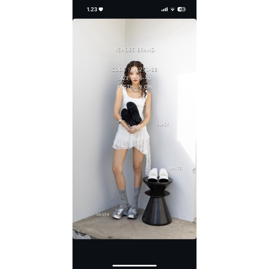 Vshoes รองเท้าแตะกลิตเตอร์