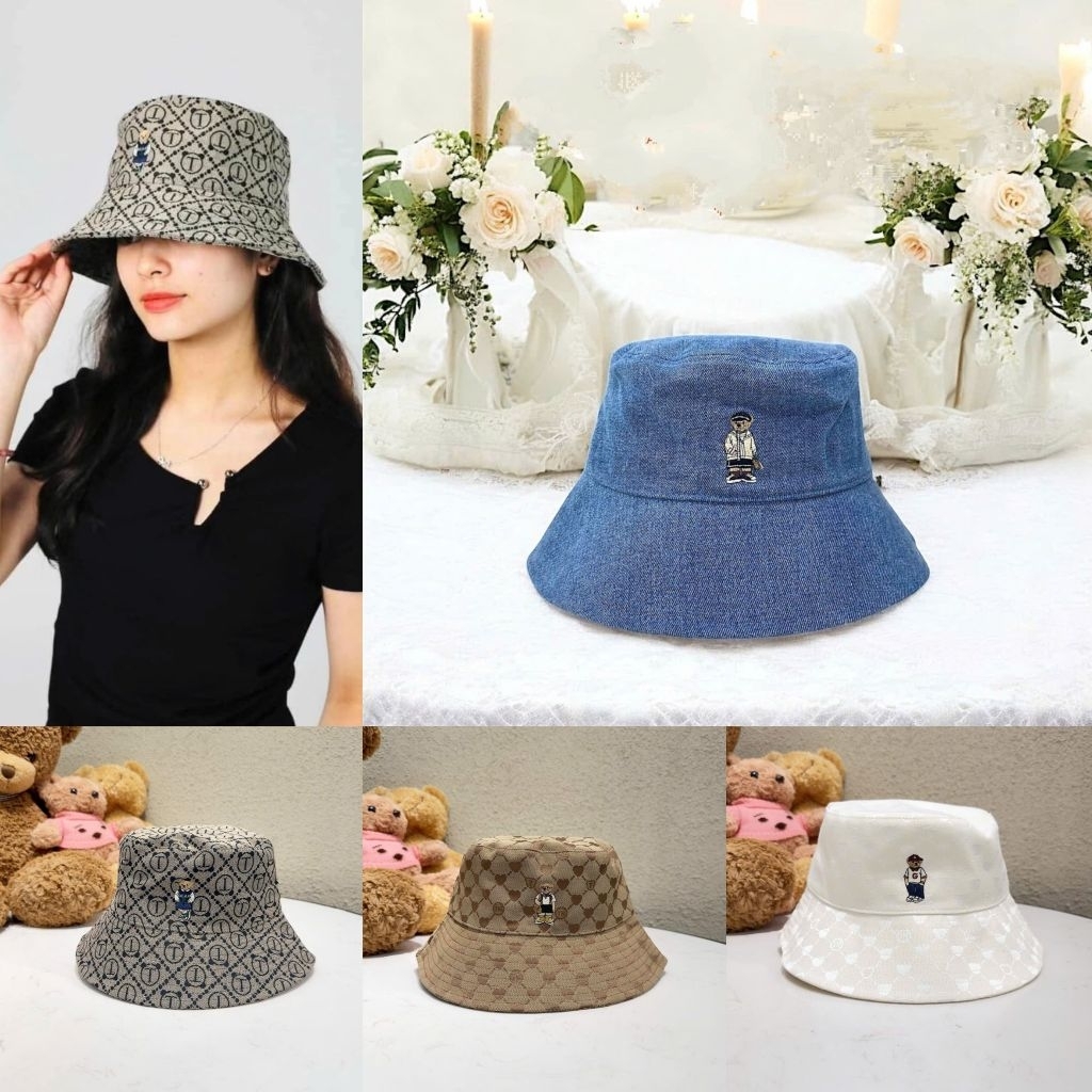 Ttwn guoo Bear original GH007 หมวก unisex ล่าสุด - หมวกแฟชั่นหมี guoo - หมวกหมี ttwn - หมี ttwn - หม