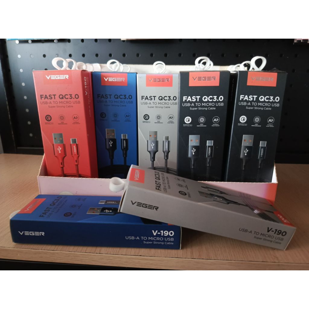 VEGER DATA CABLE V-190 MICRO ต่อชิ้น (UNIT)