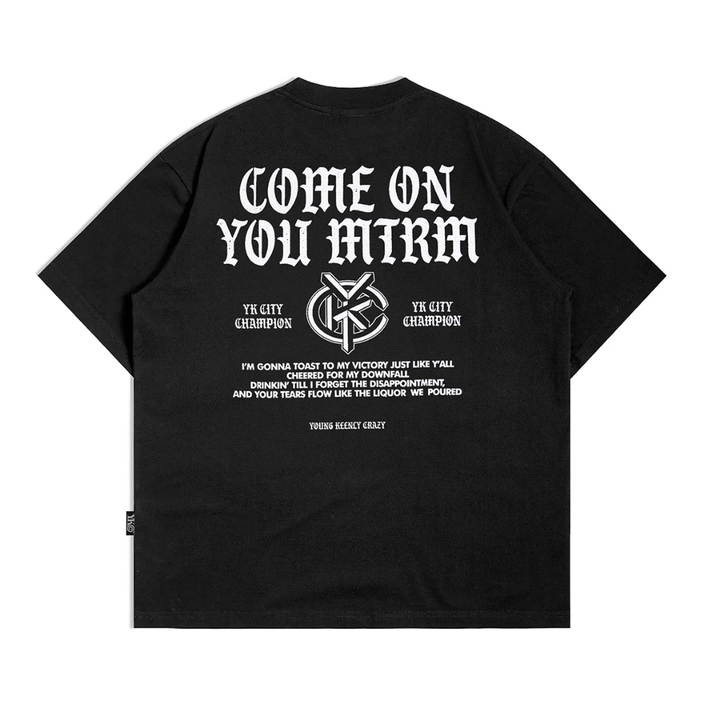 YKC TSHIRT - YKC COME ON YOU MTRM BLACK T-018