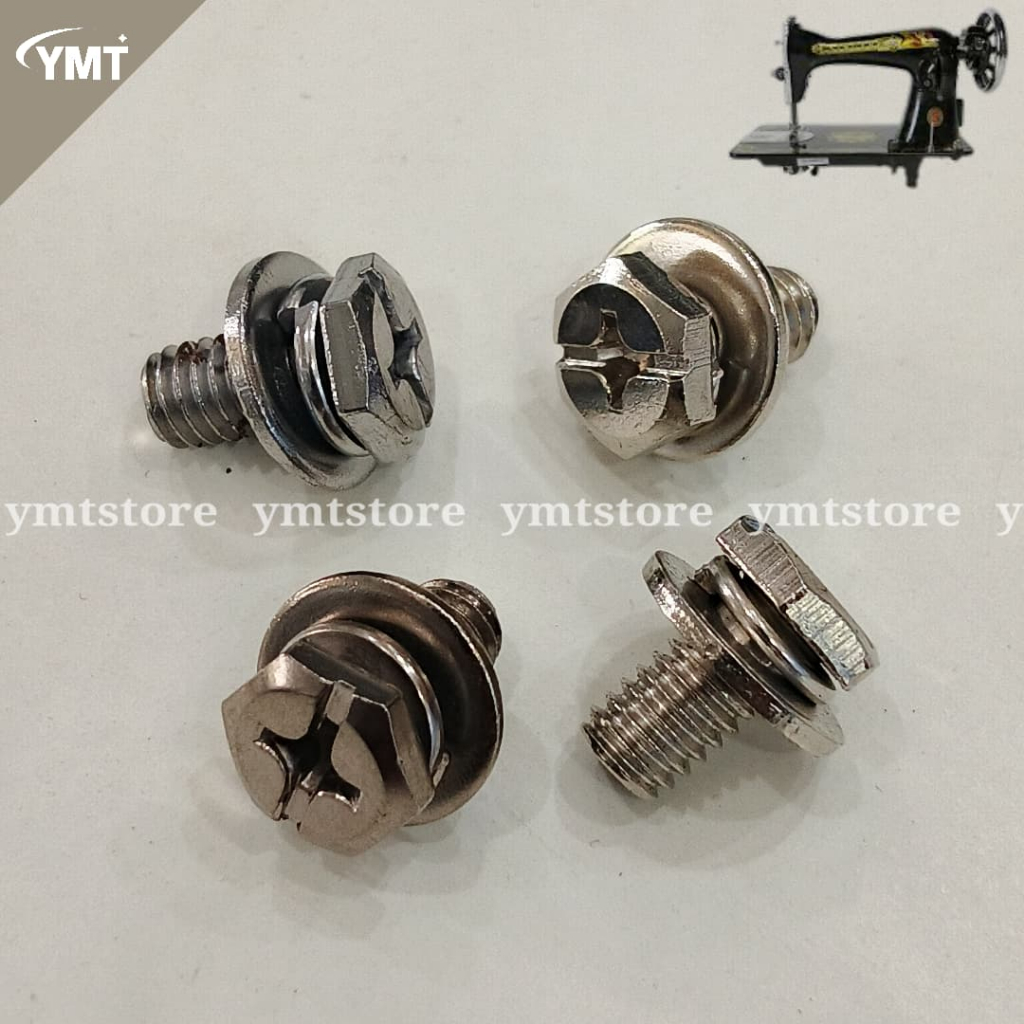 MESIN Dynamo Bolts / Dynamo Nuts สําหรับจักรเย็บผ้าสีดําคลาสสิก