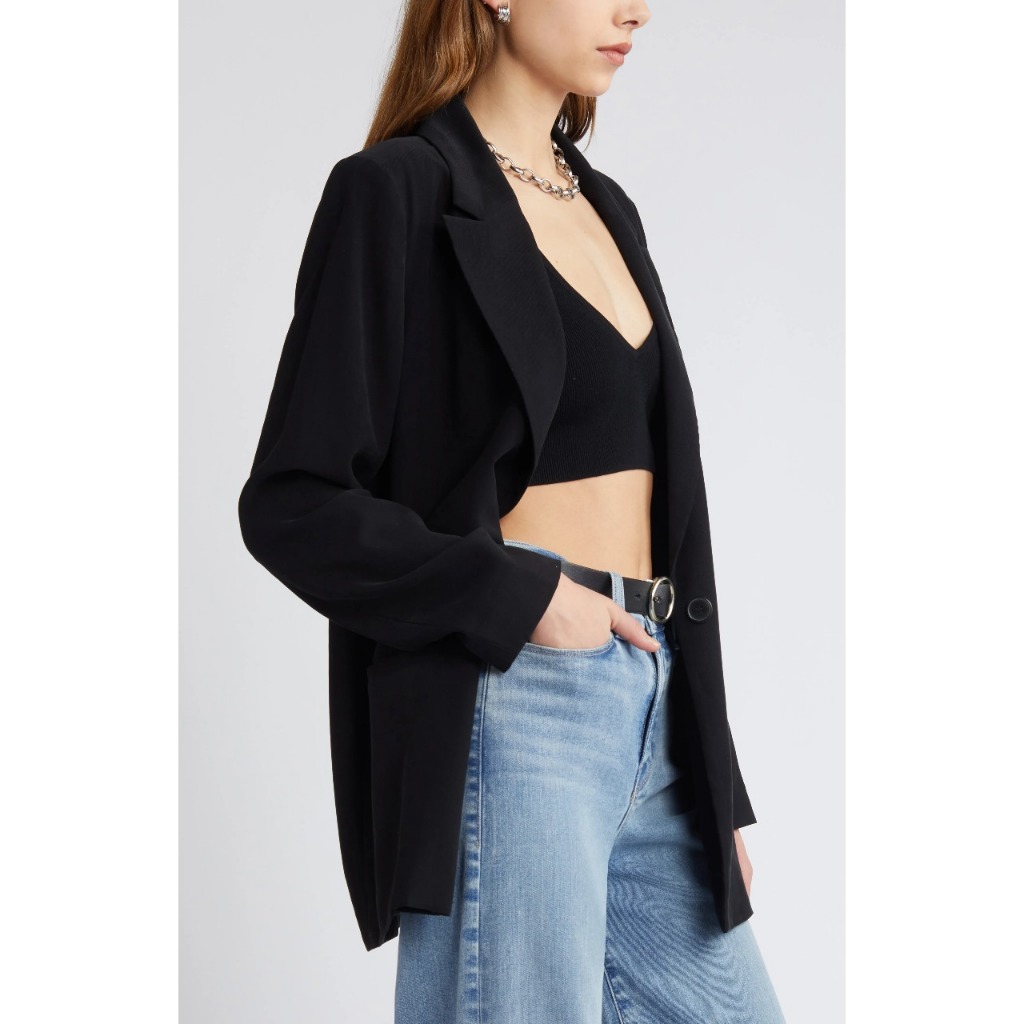 เบลเซอร์สํานักงานผู้หญิง | Relaxed Fit Blazer 2 - OE-8222