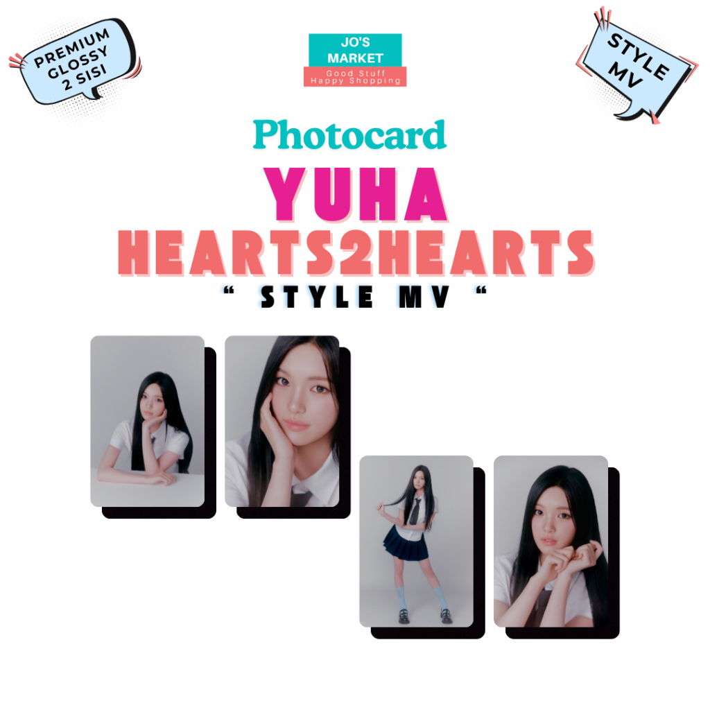 Jos Market Photocard Unofficial Yuha HEARTS2HEARTS STYLE MV Ver PC K-pop S2U H2H Yu Ha Ram