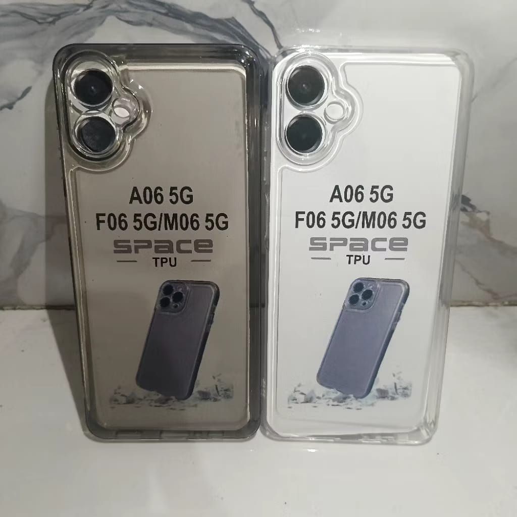 Softcase Bening Clear Blcak Space Samsung A06 5G/F06/M06 5G Casing Bening TPU Clear blcak Space