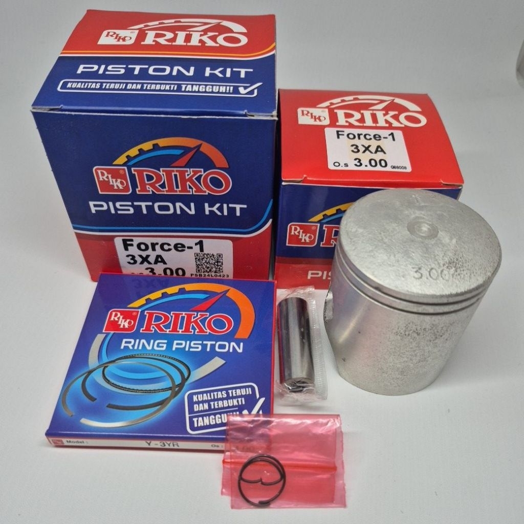 PISTON KIT FORCE-1 3XA O/S 3.00 ต้นฉบับ RIKO
