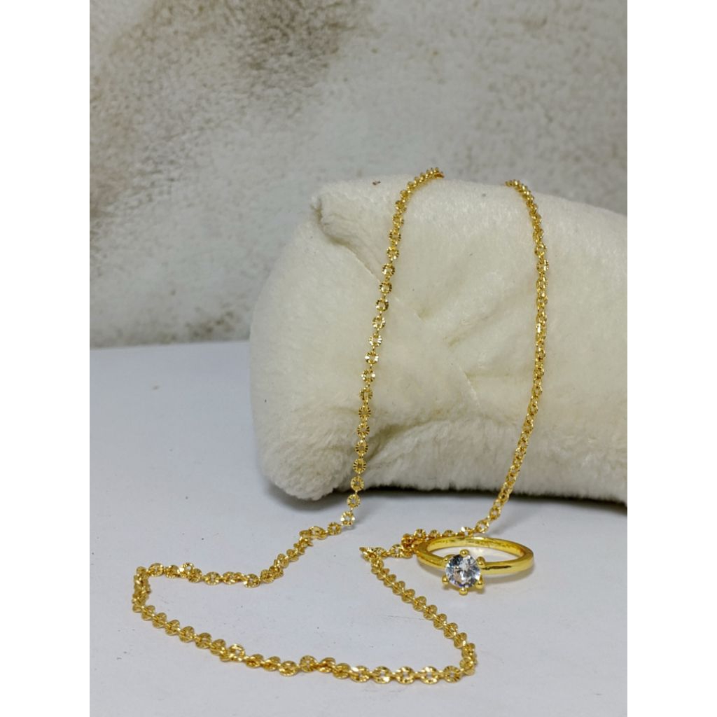 สร้อยคอนูริ ฟรีแหวน 24k