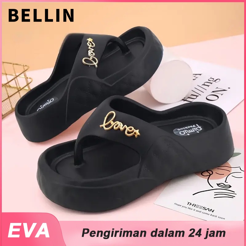 BELLIN Alaia รองเท้าแตะยางผู้หญิงแฟชั่น รองเท้าแตะเจลลี่อินเทรนด์ แบบสวมน่ารัก รุ่น 581m